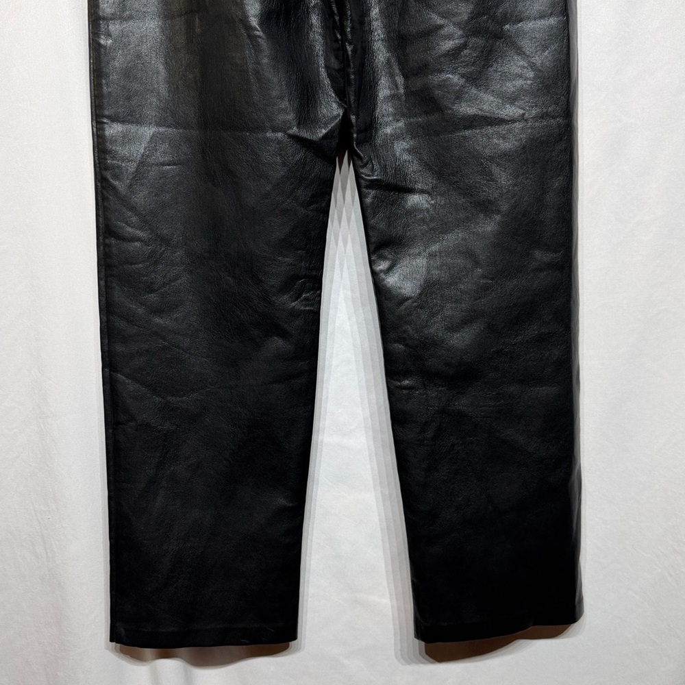 Aritzia Wilfred The Melina Vegan Leather Pant Black Size 10 - Picture 9 of 12